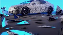New Teaser Of 2022 Mercedes EQS, It Challenges The S-Class Coupe Handling At Wet Track